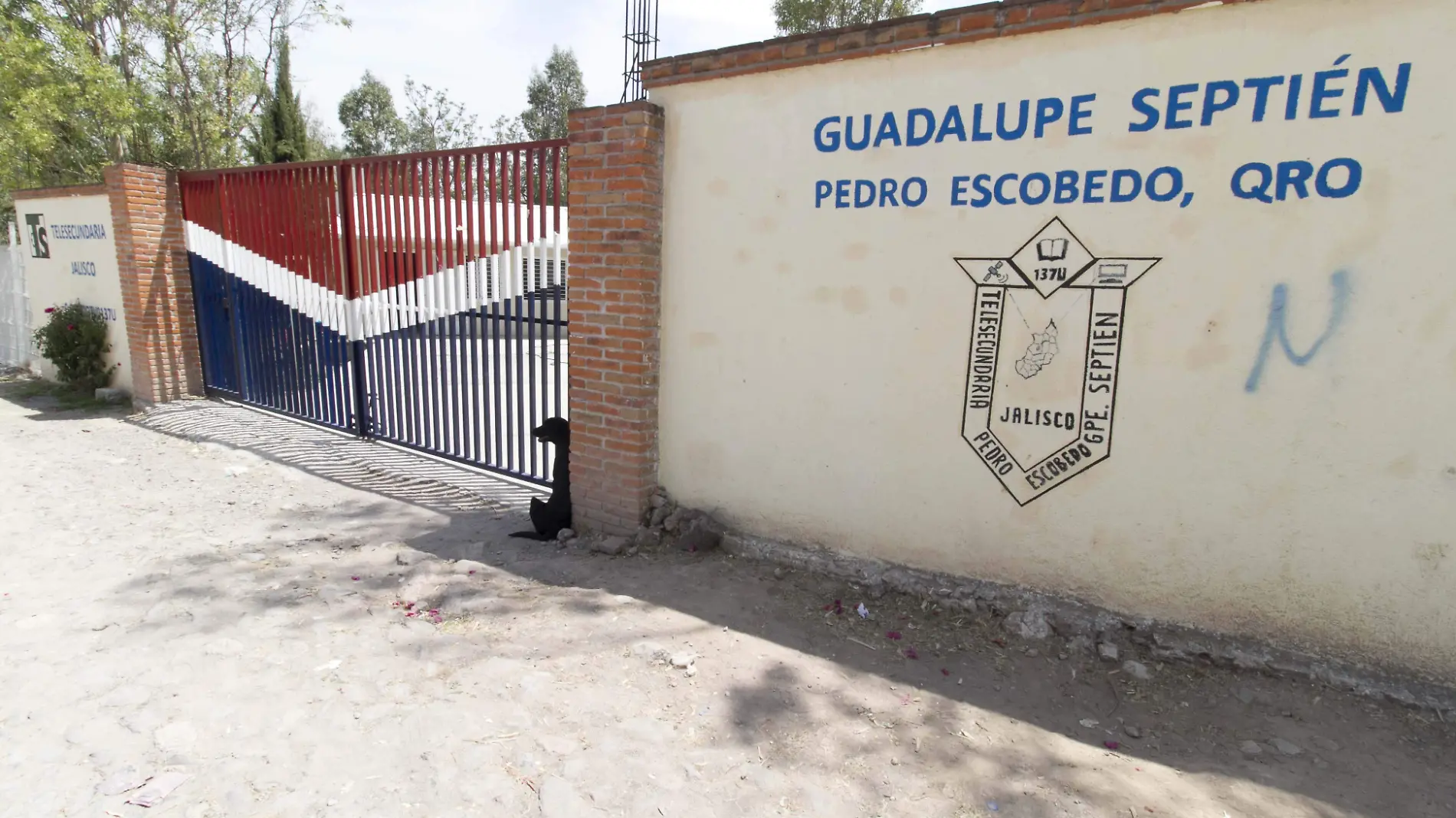 A la telesecundaria de Guadalupe Septién asisten jóvenes en un solo turno, lo que ayuda a que no haya conflictos fuertes.  Foto César Ortiz.